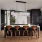 Antilisha Rectangular Crystal Chandelier Lighting Modern K9 Pendant Ceiling Chandeliers 10 Lights