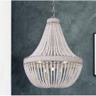 Saint Mossi Chandelier Crystal Tune Glass Ceiling Light 5 Lights Vintage Handcrafted Rust