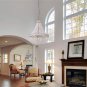 Saint Mossi Chandelier Crystal Tune Glass Ceiling Light 5 Lights Vintage Handcrafted Rust