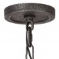 Zaria 5 - Light Shaded Wagon Wheel Chandelier
