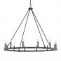 Shayla 12-Light Candle Style Wagon Wheel Chandelier