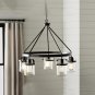 Portland 5-Light Shaded Wagon Wheel Chandelier