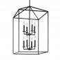 Odie 8 - Light Lantern Rectangle Chandelier
