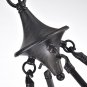 Deveraux 6 - Light Candle Style Wagon Wheel Chandelier