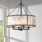 Dailey 4-Light Unique/Statement Drum Chandelier