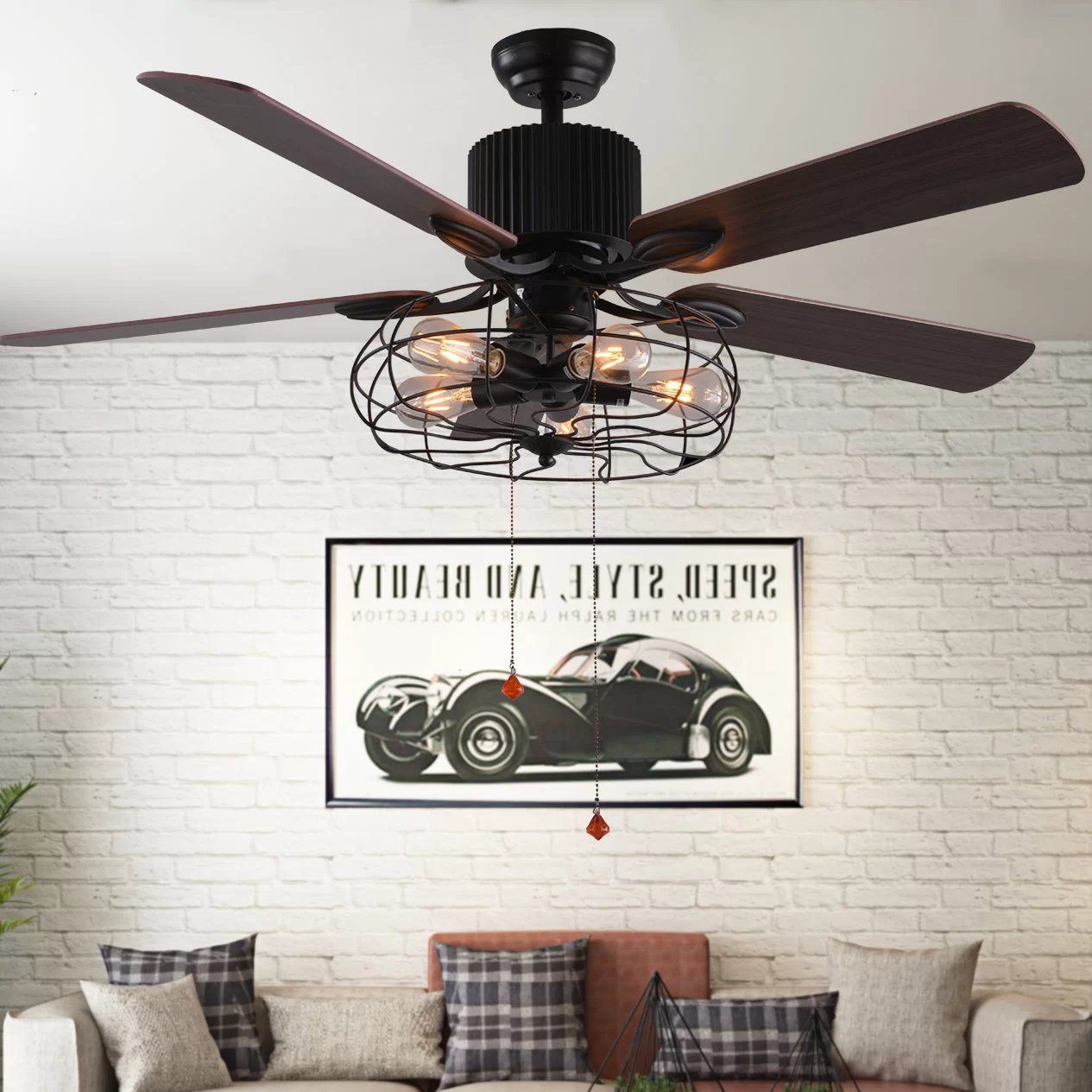 Borg 5 Blade Ceiling Fan with Remote