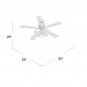 Borg 5 Blade Ceiling Fan with Remote