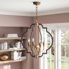 Astin 4-Light Candle Style Geometric Chandelier