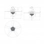 52" Menzies 5 Blade Ceiling Fan with Remote