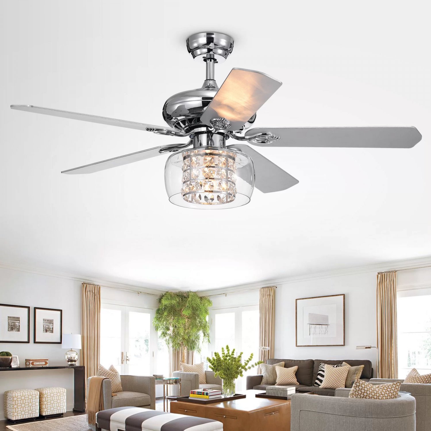 52" Gaines 5 Blade Ceiling Fan with Remote