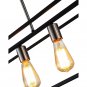OVE Decors Agnes II Black Finish LED Integrated Pendant