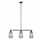 Ajax 3-Light Textured Indoor Pendant - Coffee Bronze
