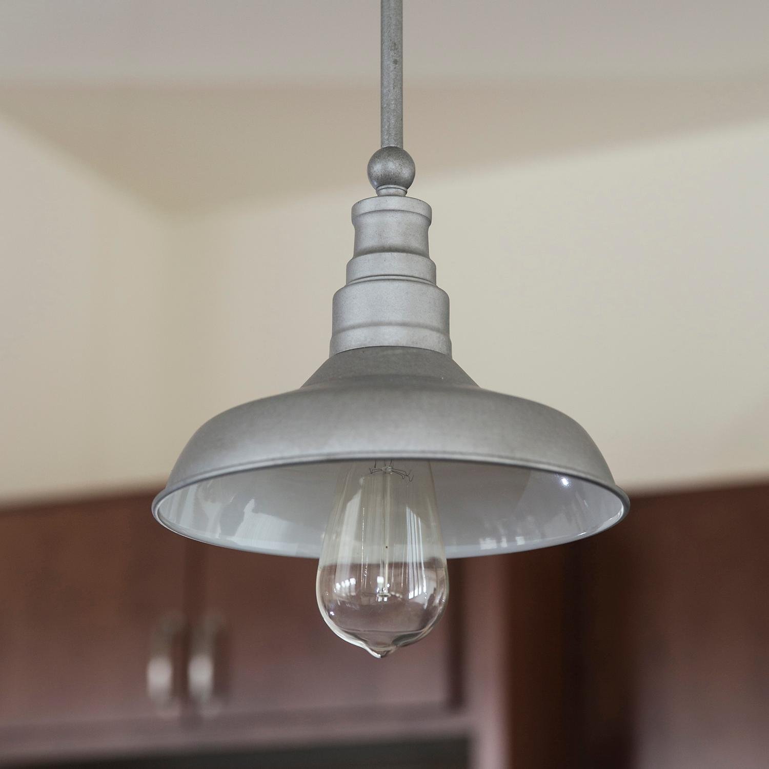 Kimball 1-Light Galvanized Indoor Mini Pendant