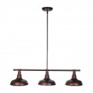 Kimball 3-Light Textured Coffee Bronze Indoor Pendant
