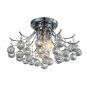 OVE Decors Warsaw Chrome Finish LED Integrated Chandelier