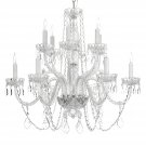 Harrison Lane Venetian-Style Crystal 12-Light Chandelier