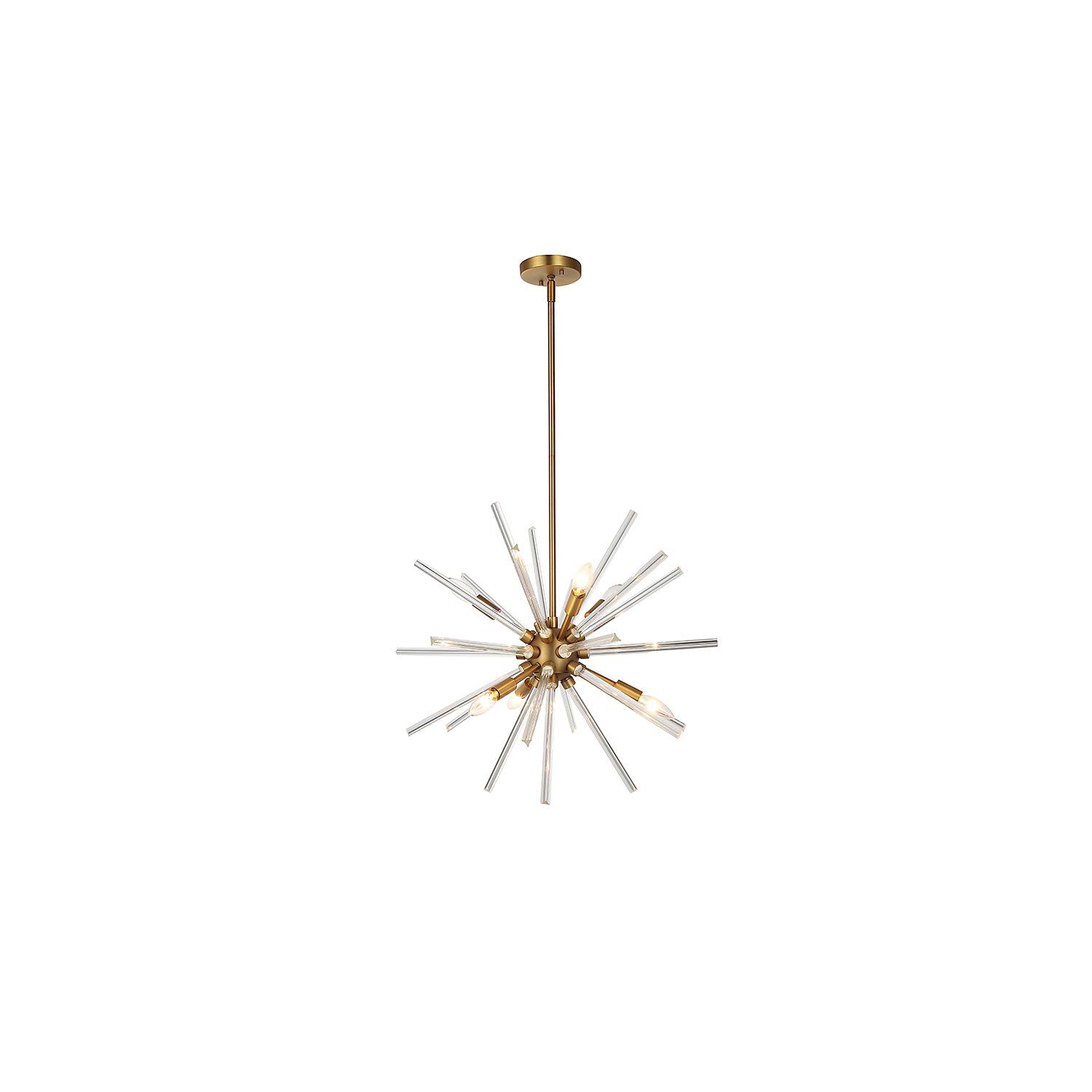 OVE Decors Harbin Bronze Finish LED Integrated Chandelier