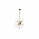 OVE Decors Harbin Bronze Finish LED Integrated Chandelier