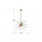 OVE Decors Harbin Bronze Finish LED Integrated Chandelier