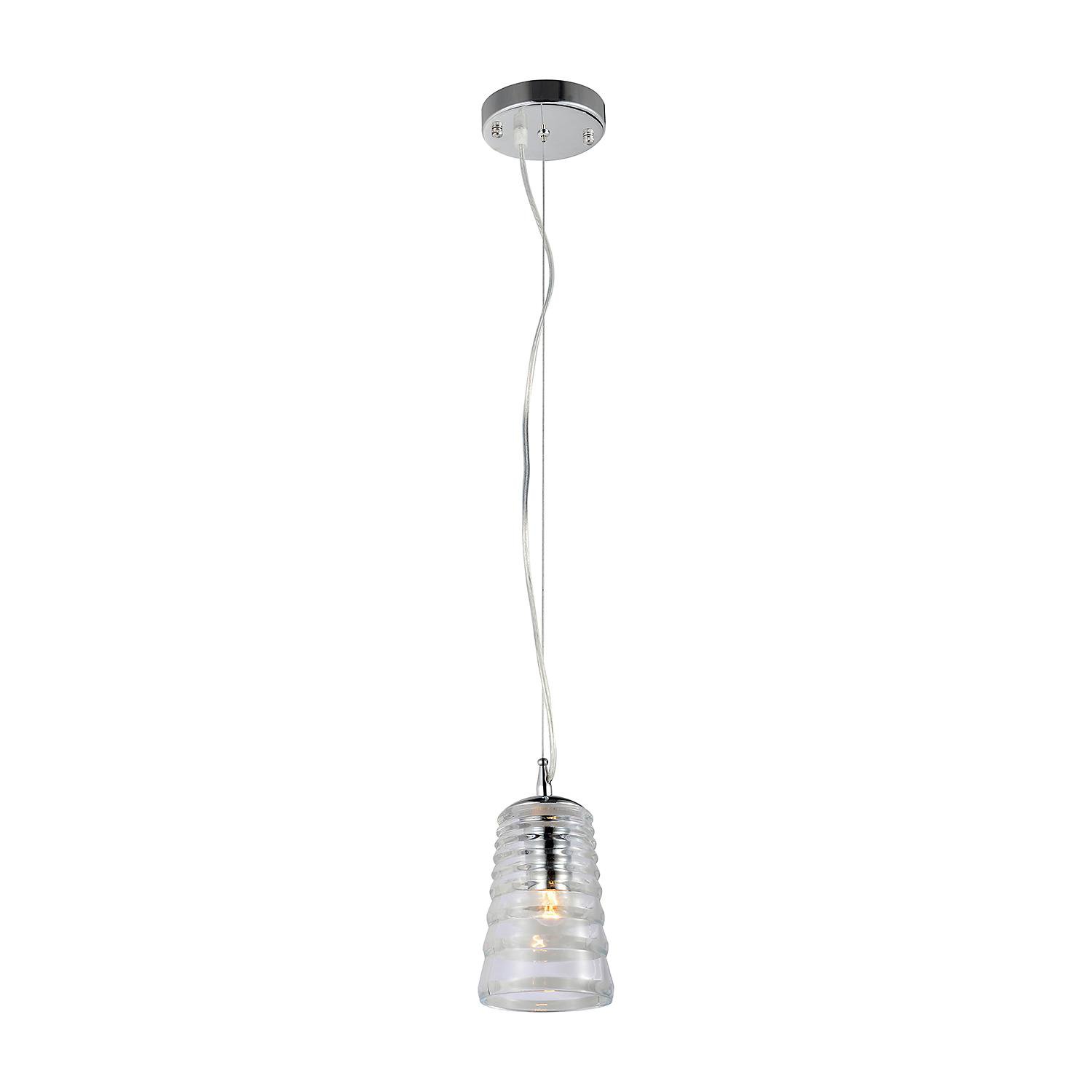 Hardware House Pressed-Glass Jar Pendant Light Fixture