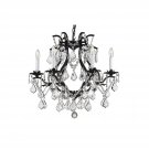Harrison Lane Versailles Wrought-Iron and Crystal Chandelier
