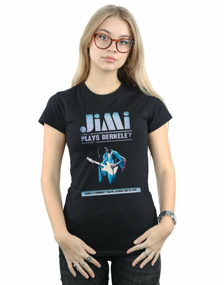 Jimi Hendrix Women's Plays Berkeley T-Shirt