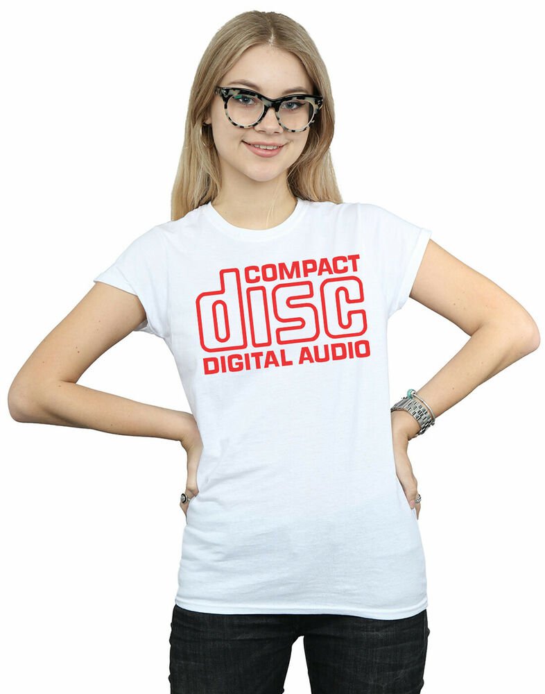 Compact Disc Women's Red Logo T-Shirt