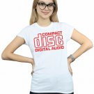 Compact Disc Women's Red Logo T-Shirt