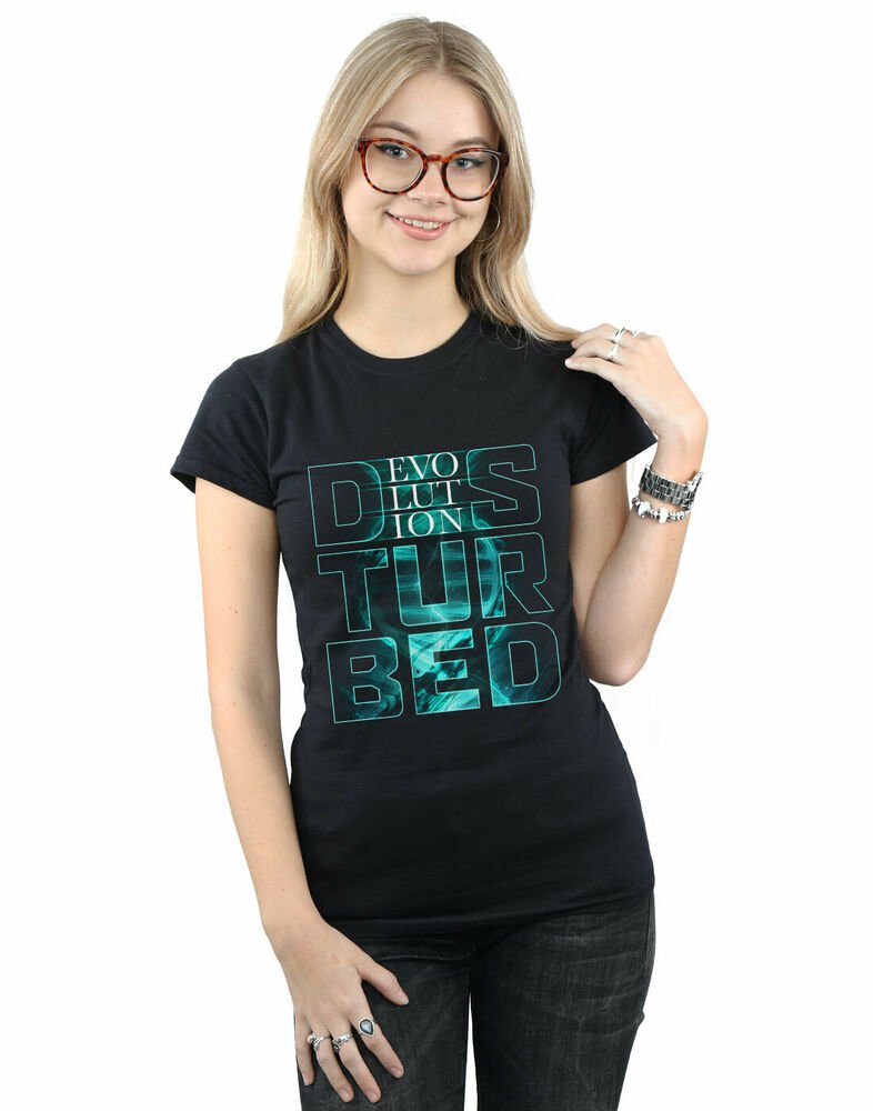 Disturbed Women's Stacked Evolution T-Shirt