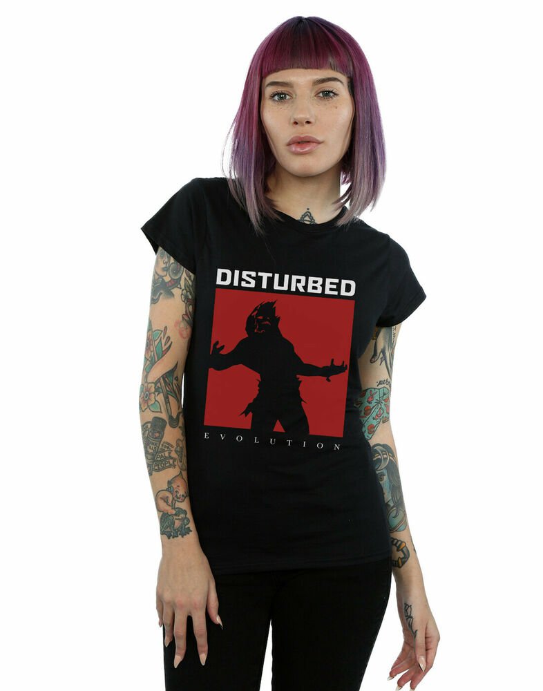 Disturbed Women's Evolution Square T-Shirt