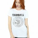 Ramones Women's Distressed Black Seal Boyfriend Fit T-Shirt