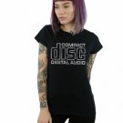 Compact Disc Women's Distressed Logo T-Shirt