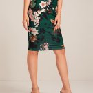 Floral Print Pencil Skirt