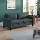 Tenny Microfiber / Microsuede 80.1" Round Arm Sofa