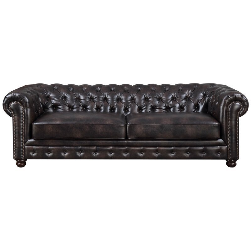 Caine Chesterfield 91" Rolled Arm Sofa