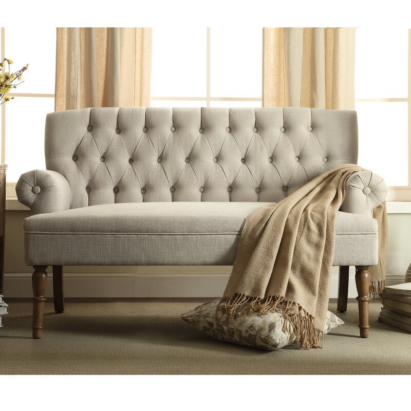 Bjorn 59" Rolled Arm Settee