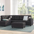 Mauzy Left Hand Facing Sectional with Ottoman