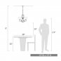 Gaines 4 - Light Shaded Empire Chandelier
