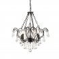 Aren 5 - Light Candle Style Classic/Traditional Chandelier with Crystal Accents