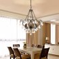 Aren 5 - Light Candle Style Classic/Traditional Chandelier with Crystal Accents