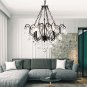 Aren 5 - Light Candle Style Classic/Traditional Chandelier with Crystal Accents