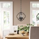 Hartley 4 - Light Candle Style Geometric Chandelier