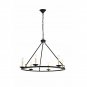 Pickensville 6 - Light Wagon Wheel Chandelier