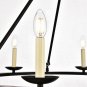 Pickensville 6 - Light Wagon Wheel Chandelier