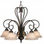 Gaines 5 - Light Shaded Classic Chandelier