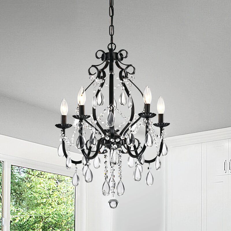 Axl 5 - Light Candle Style Classic / Traditional Chandelier