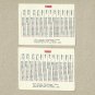 TWO RUSSIAN LANGUAGE FERRARI GRAND PRIX CALENDAR CARDS 1989
