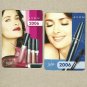TWO AVON COSMETICS ADVERTISING UKRAINIAN LANGUAGE CALENDAR CARDS 2006