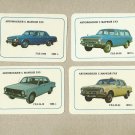 VINTAGE GAZ VOLGA RUSSIAN CAR CALENDAR CARDS 1988