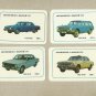 VINTAGE GAZ VOLGA RUSSIAN CAR CALENDAR CARDS 1988